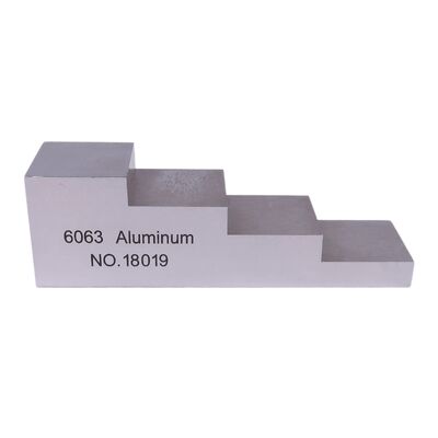 6063 Aluminium 4 Step Calibration Block với độ dày 0,25-0,5-0,75-1,0 inch cho thử nghiệm siêu âm