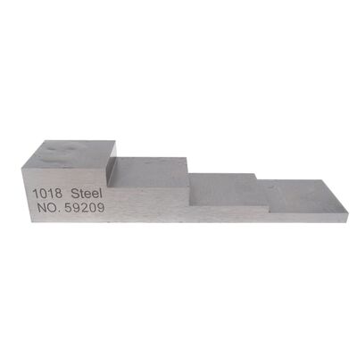 4 bước khối hiệu chuẩn siêu âm với độ dày 3-5-10-15mm trong thép 1018 cho thử nghiệm siêu âm