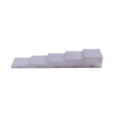 Khối hiệu chuẩn 5 bước với độ dày 0,1-0,2-0,3-0,4-0,5 inch cho kiểm tra siêu âm