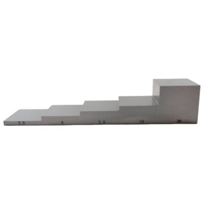 1018 Thép 5 Bước Calibration Block với độ dày 2,5-5-7,5-10-20mm cho thử nghiệm siêu âm
