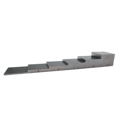 Khối Hiệu Chuẩn 6 Bước Thép 1018 với Độ Dày 1-3-5-7-10-15mm cho Kiểm Tra Siêu Âm