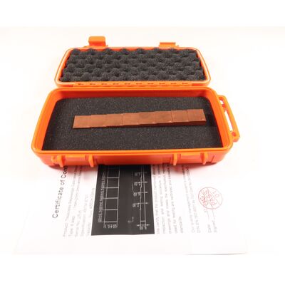 Độ dày 8 bước 1-2-3-4-5-6-7-8MM Kiểm tra siêu âm Kiểm tra hiệu chuẩn Khối tham chiếu Hợp kim đồng